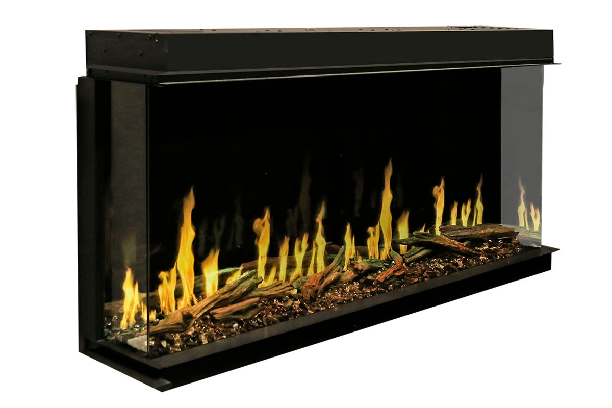 Modern Flames Orion Multi 73'' Heliovision Electric Fireplace Wall Mount Studio Suite | Coastal Sand