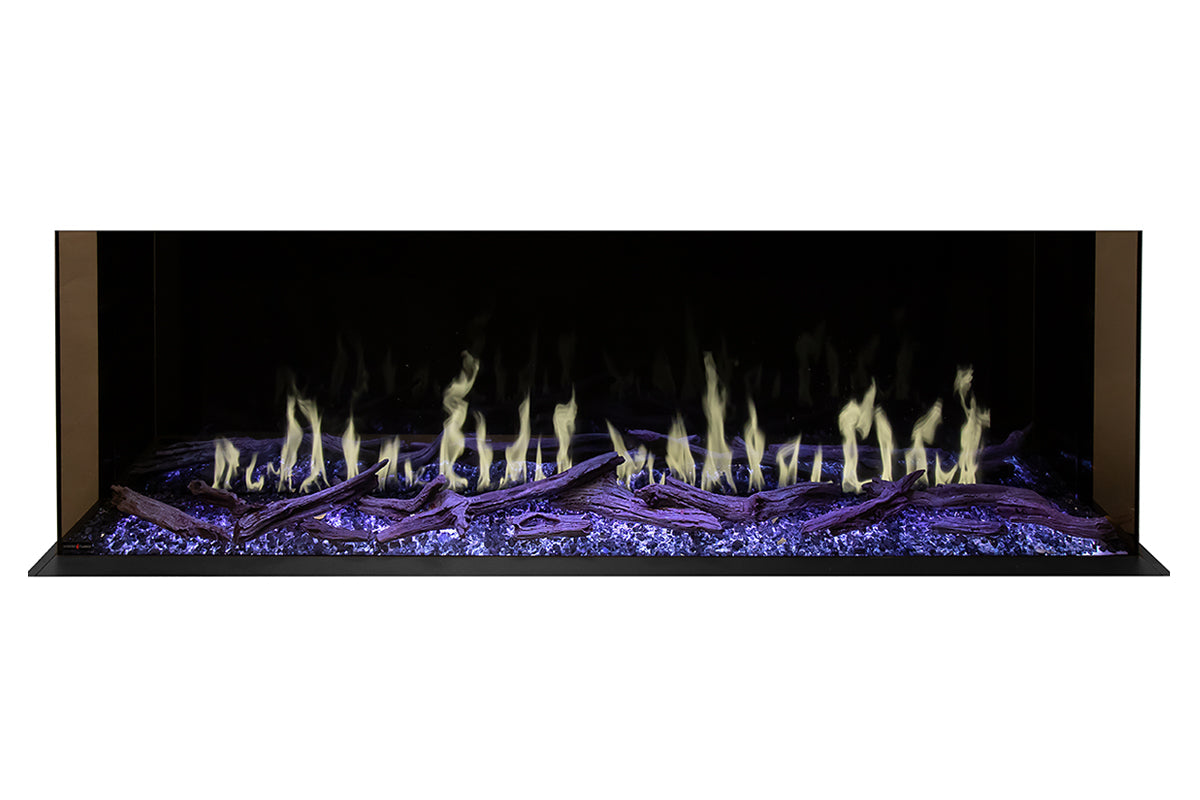 Modern Flames Orion Multi 64'' Heliovision Electric Fireplace Wall Mount Studio Suite | Coastal Sand