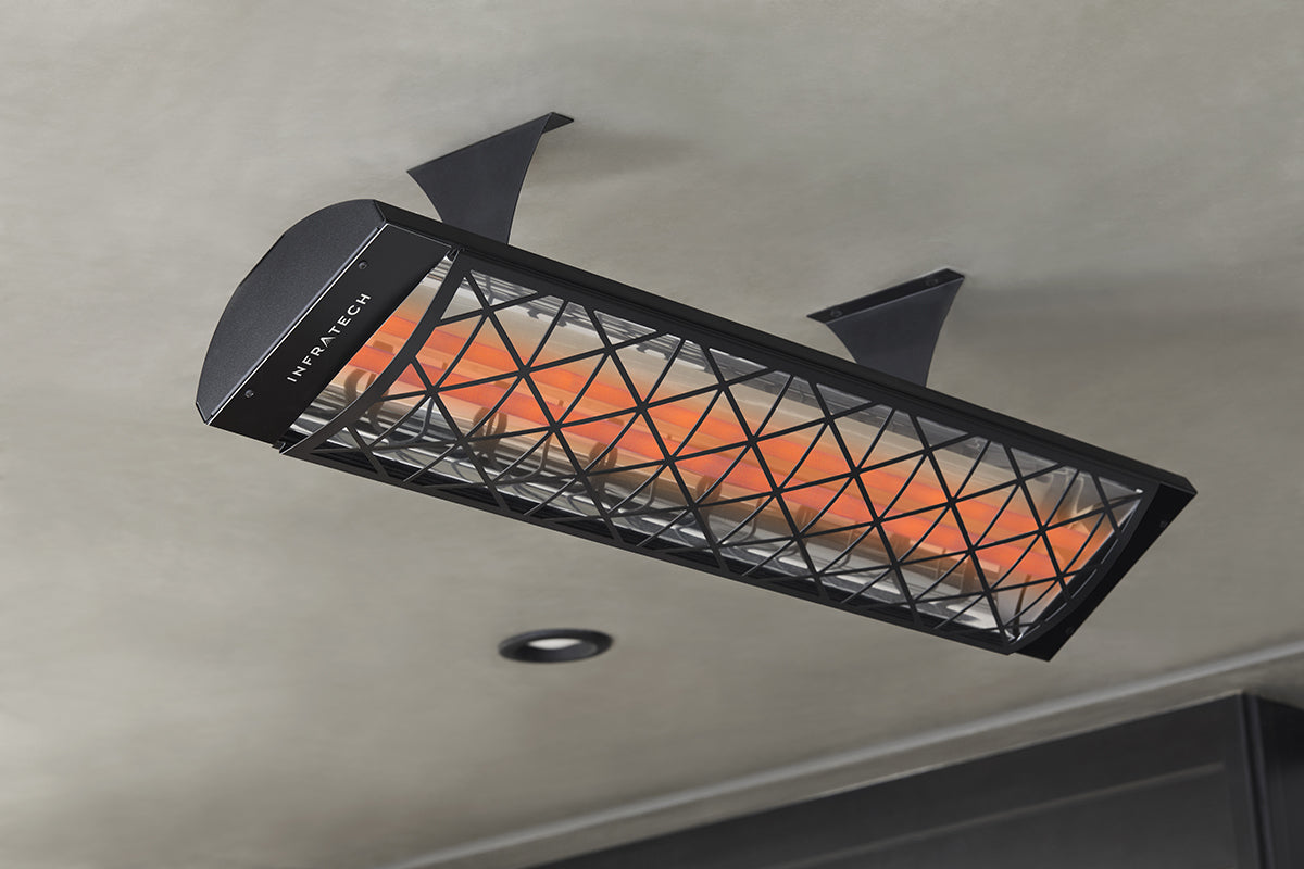 Infratech Motif Contemporary Fascia Kit for Double Element Heater | Black