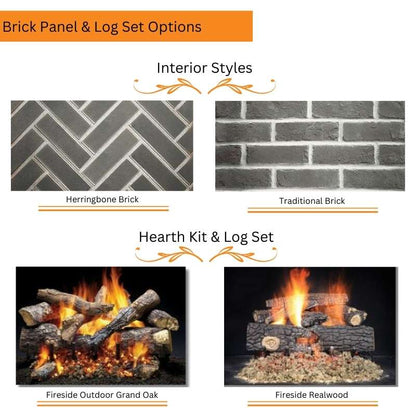 Majestic Cottagewood 42-Inch Outdoor Wood Burning Fireplace