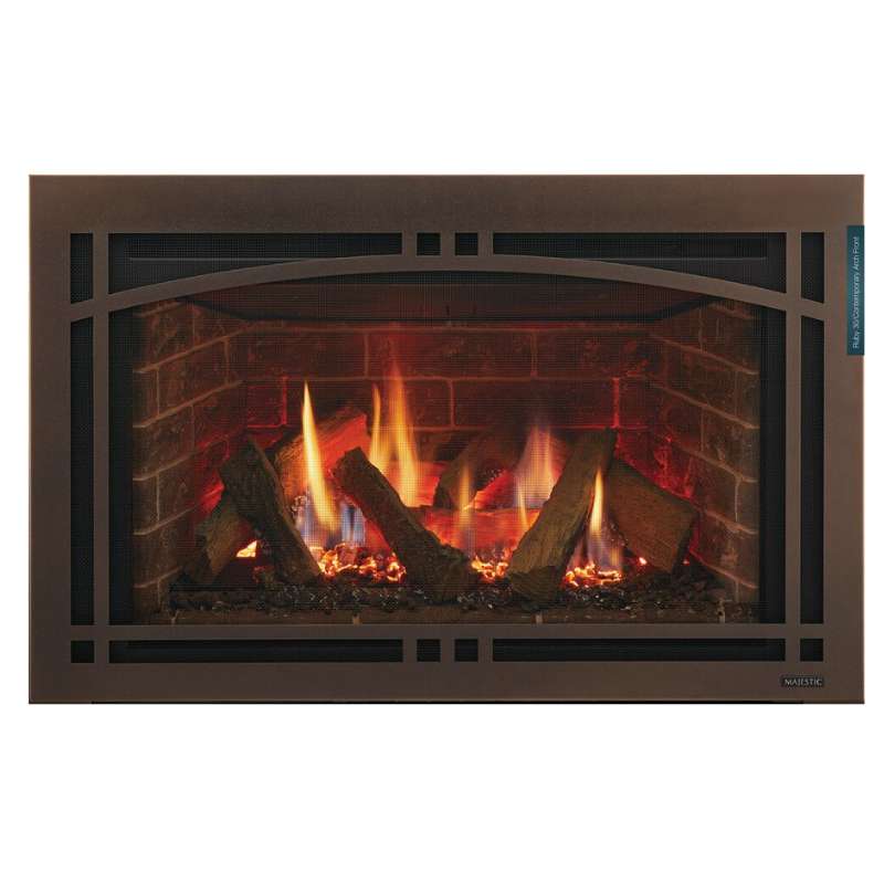 Majestic Ruby 25" Direct Vent Gas Insert | RUBY25