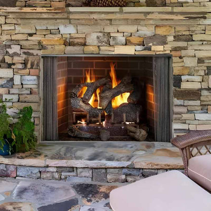Majestic Cottagewood 36-Inch Outdoor Wood Burning Fireplace