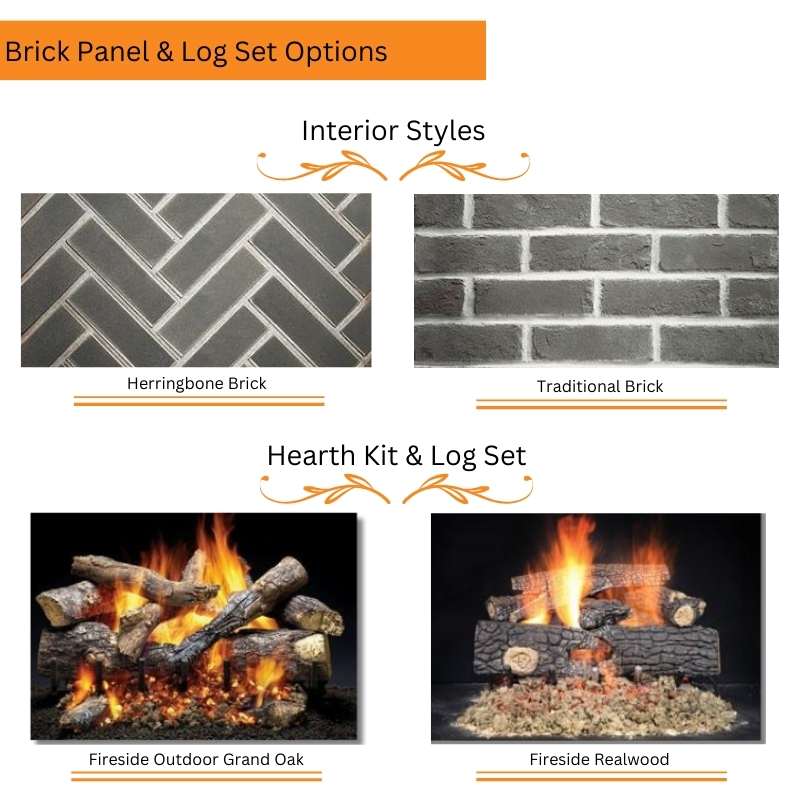 Majestic Cottagewood 36-Inch Outdoor Wood Burning Fireplace