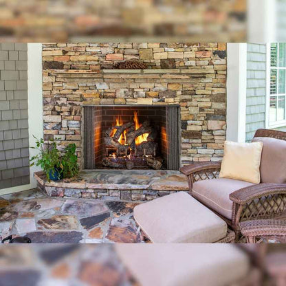 Majestic Cottagewood 36-Inch Outdoor Wood Burning Fireplace