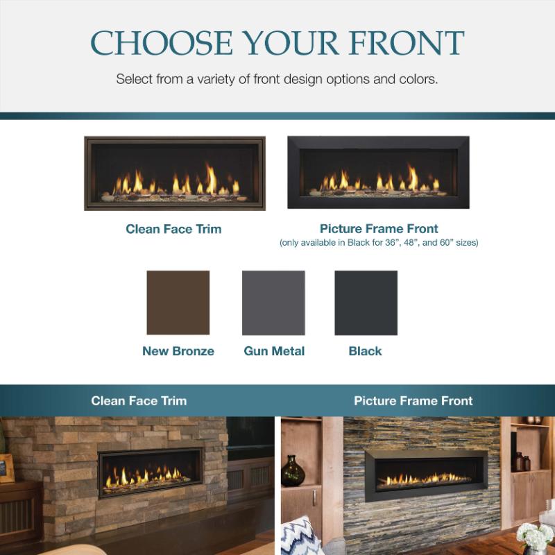 Majestic Echelon II 72" Linear Direct Vent Gas Fireplace | ECHEL72IN