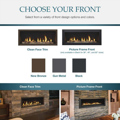 Majestic Echelon II 36" Linear Direct Vent Gas Fireplace | ECHEL36IN