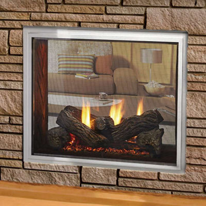 Majestic 36 inch Indoor and Outdoor See-Through Vent Free Gas Fireplace