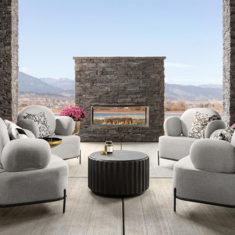 Majestic Lanai 48-Inch See Thru Outdoor Linear Vent Free Gas Fireplace