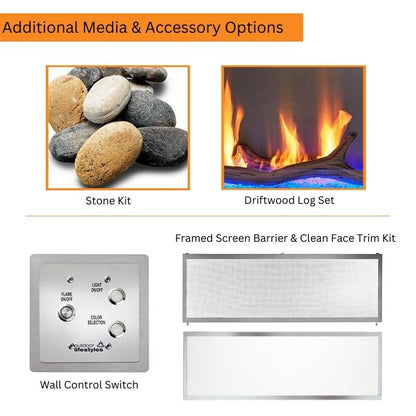 Majestic Lanai 60-Inch Outdoor Linear Vent Free Gas Fireplace