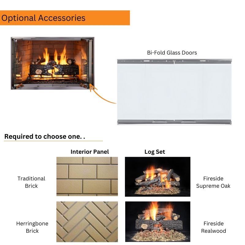 Majestic Villawood 36-Inch Outdoor Wood Burning Fireplace