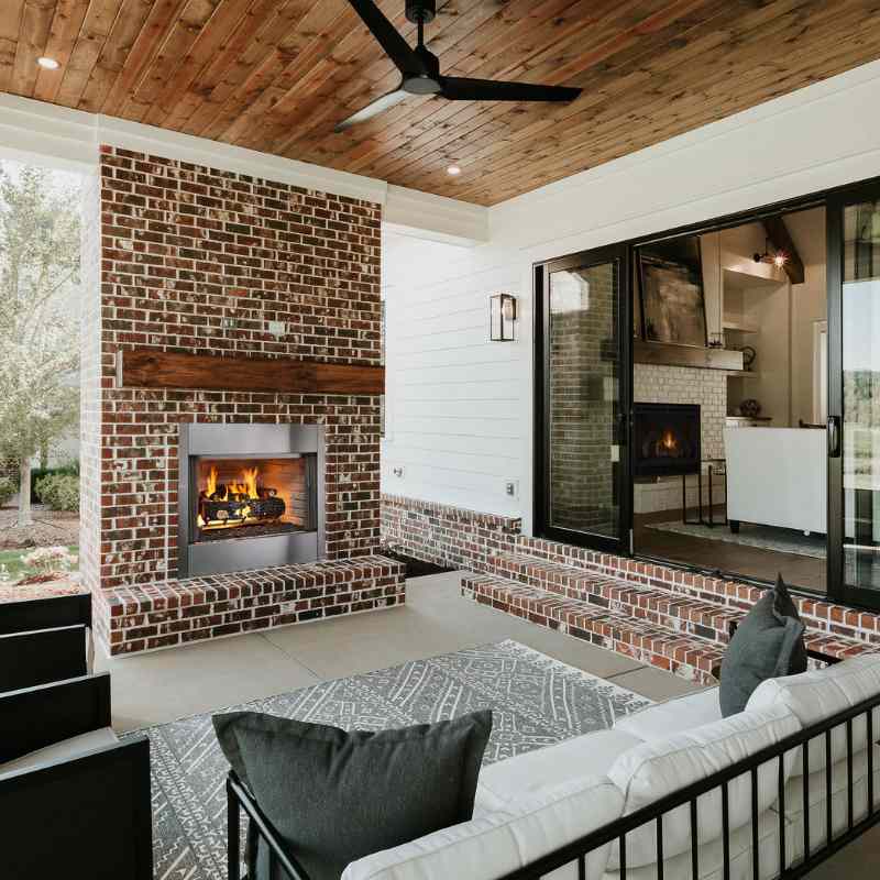 Majestic Villawood 42-Inch Outdoor Wood Burning Fireplace
