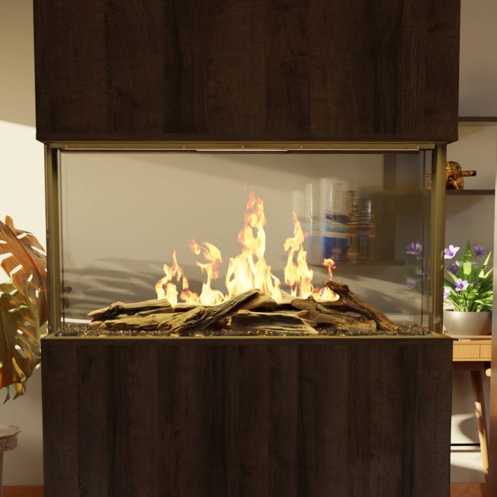 Modern Flames Nova Clear 48" See Through Laser Projection Electric Fireplace