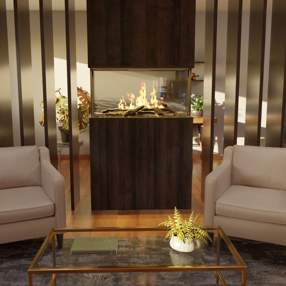 Modern Flames Nova Clear 48" See Through Laser Projection Electric Fireplace