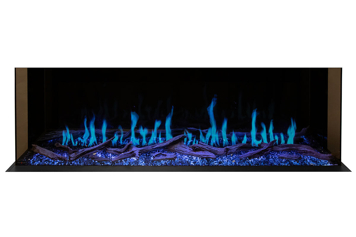 Modern Flames Orion Multi 64'' Heliovision Electric Fireplace Wall Mount Studio Suite | Coastal Sand