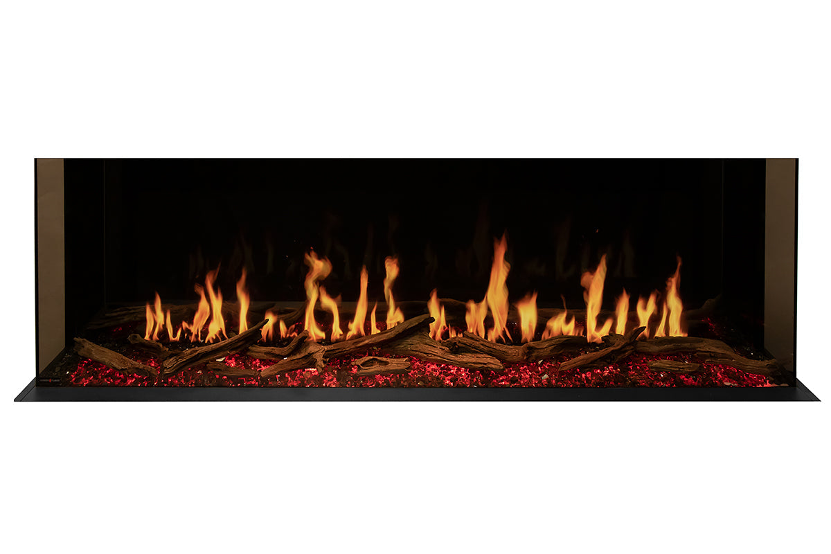 Modern Flames Orion Multi 64'' Heliovision Electric Fireplace Wall Mount Studio Suite | Coastal Sand