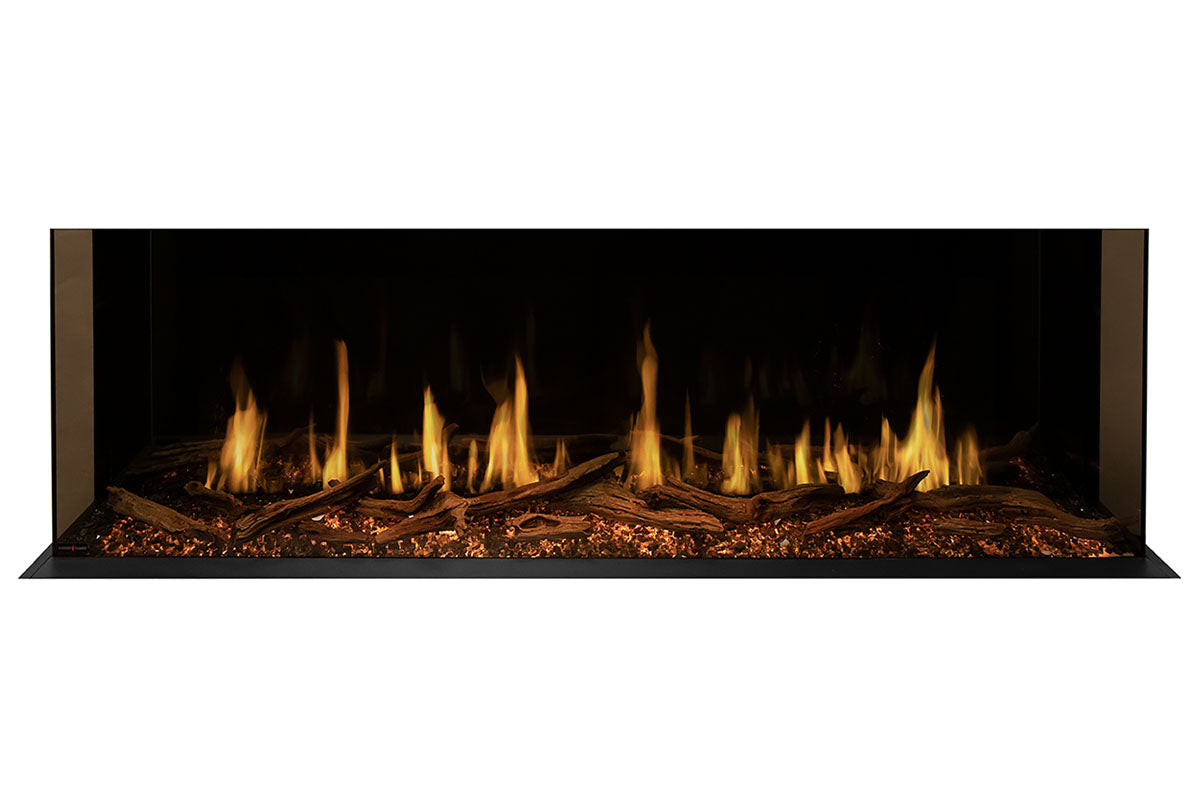 Modern Flames Orion Multi 64'' Heliovision Electric Fireplace Wall Mount Studio Suite | Coastal Sand