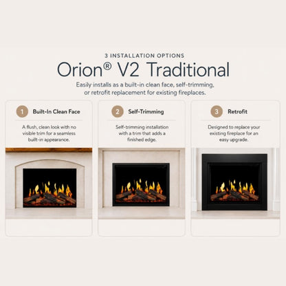 Modern Flames Orion Traditional V2 36" Virtual Electric Fireplace