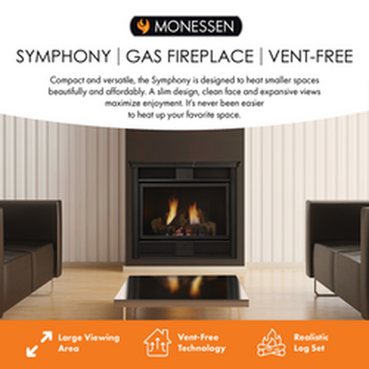 Monessen Symphony 32" Vent Free Traditional Natural Gas Fireplace With IPI Control System