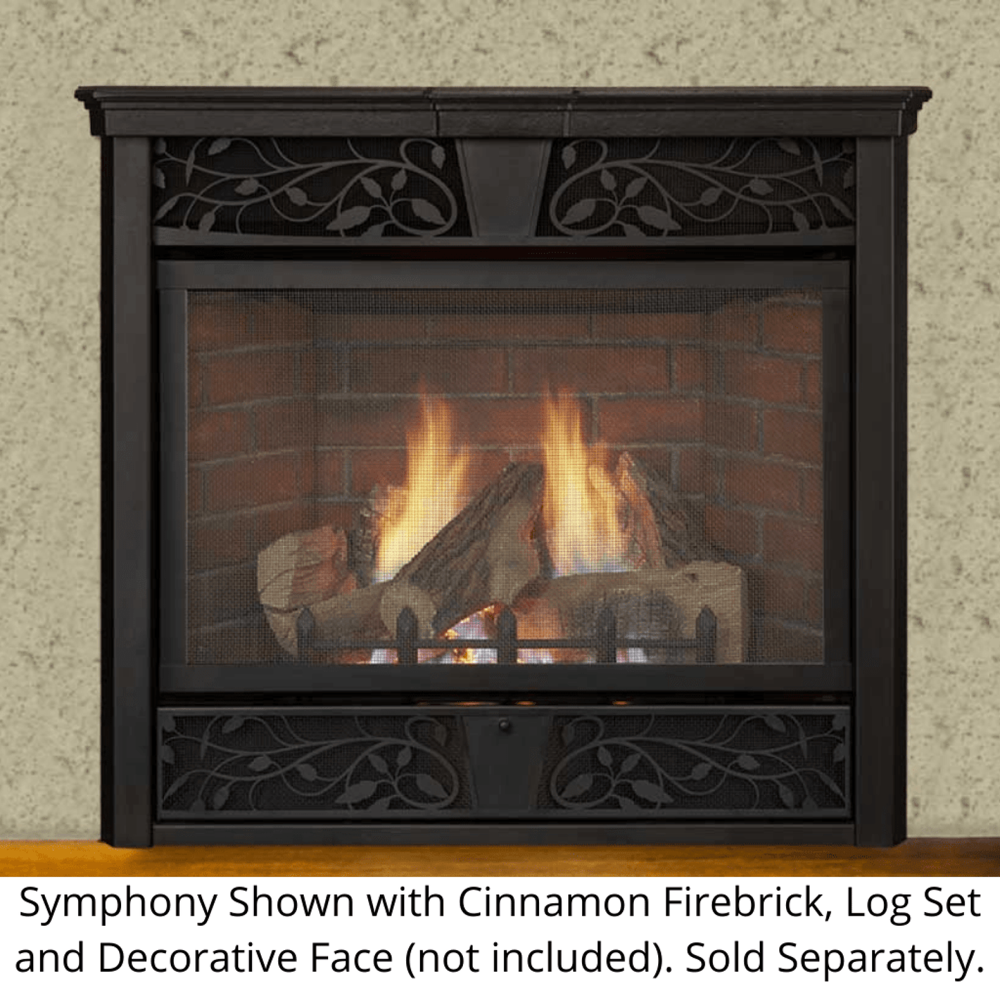 Monessen Symphony 32" Vent Free Traditional Natural Gas Fireplace With Millivolt Control System