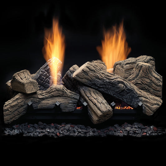 Monessen Natural Blaze Highland Oak Vent-Free Gas Log Set - NBHO