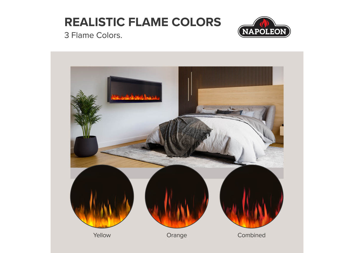 Napoleon Astound SlimMount 50" Wall-Mounted Linear Electric Fireplace