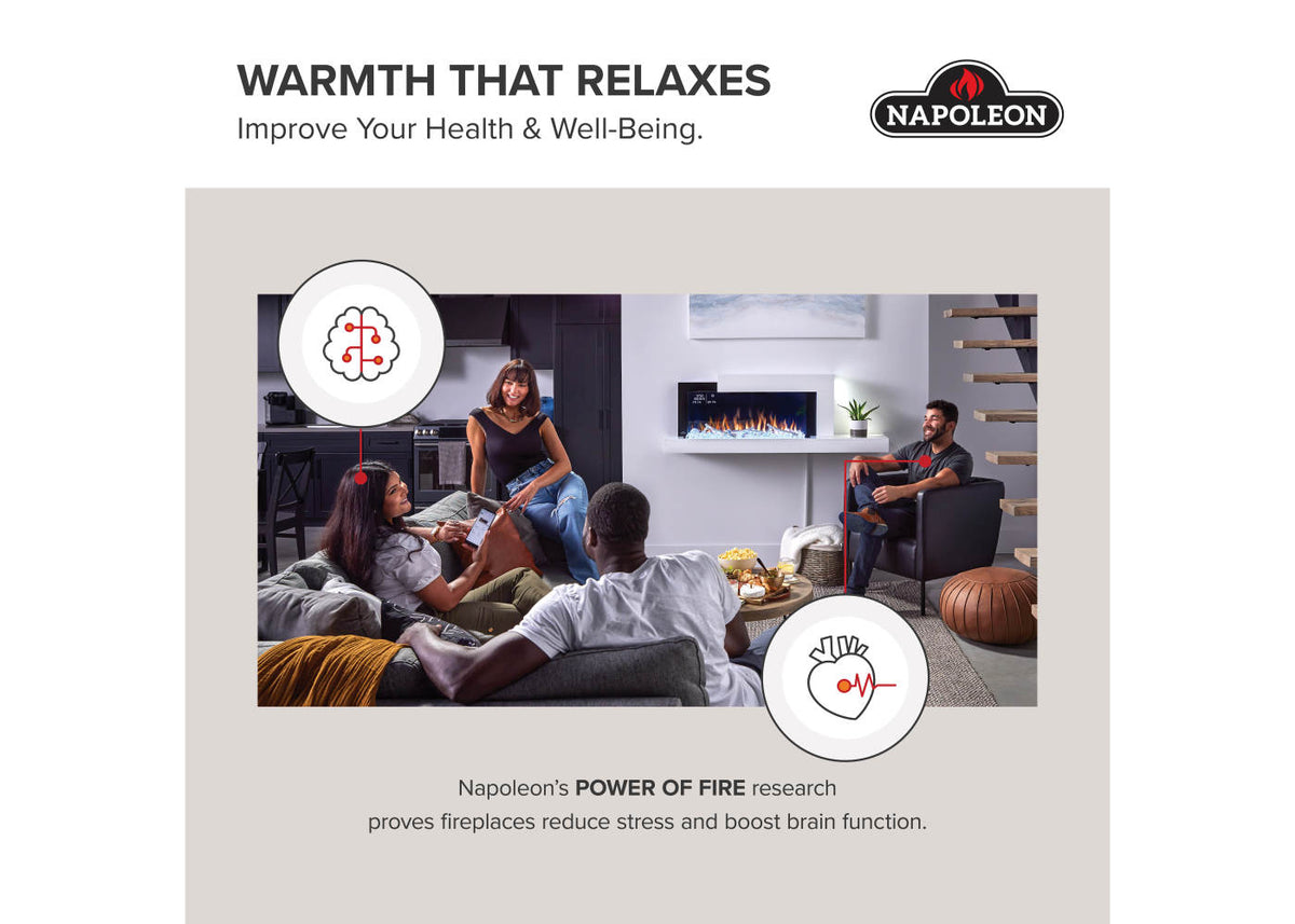 Napoleon Astound SlimMount 50" Wall-Mounted Linear Electric Fireplace