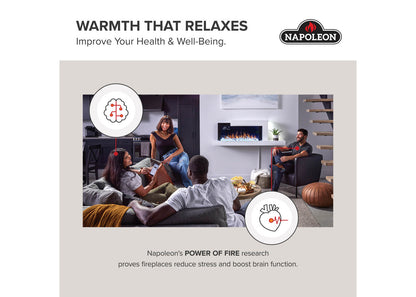 Napoleon Astound SlimMount 50" Wall-Mounted Linear Electric Fireplace