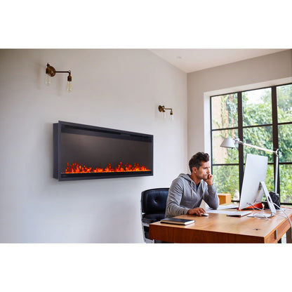 Napoleon Astound SlimMount 62" Wall-Mounted Electric Linear Fireplace