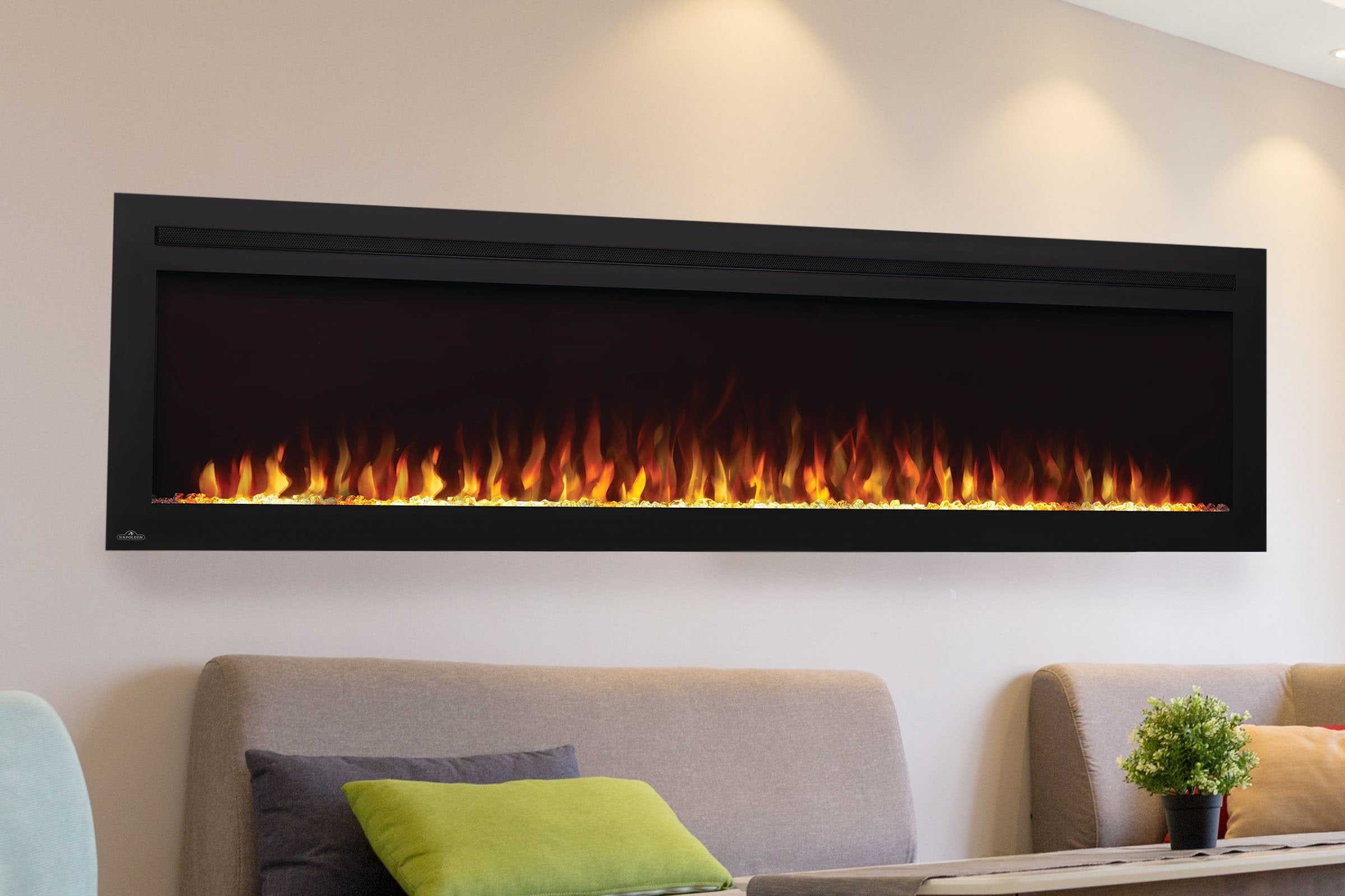 Napoleon PurView 72'' Wall Mount / Recessed  Electric Fireplace