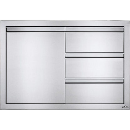 Napoleon BI-3624-1D3DR - 36" x 24" Single Door & Triple Drawer Combo