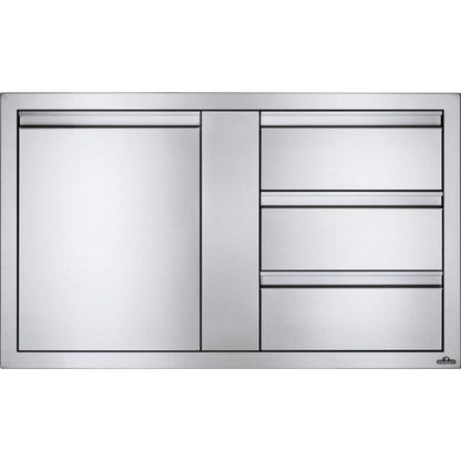 Napoleon BI-4224-1D3DR - 42" x 24" Large Single Door & Triple Drawer Combo