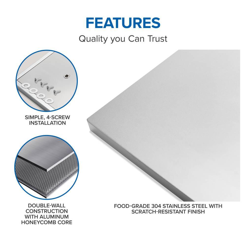 Napoleon OASIS 36" x 24" Stainless Steel End Panel for Waterfall Edge