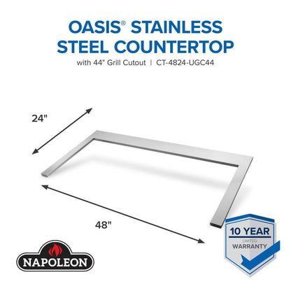 Napoleon OASIS 48" x 24"  Stainless Steel Countertop for 44" Grill Head