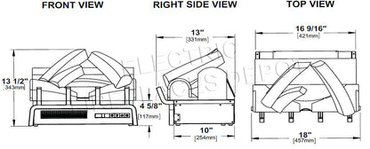 Napoleon Woodland 18'' Electric Fireplace Log Insert