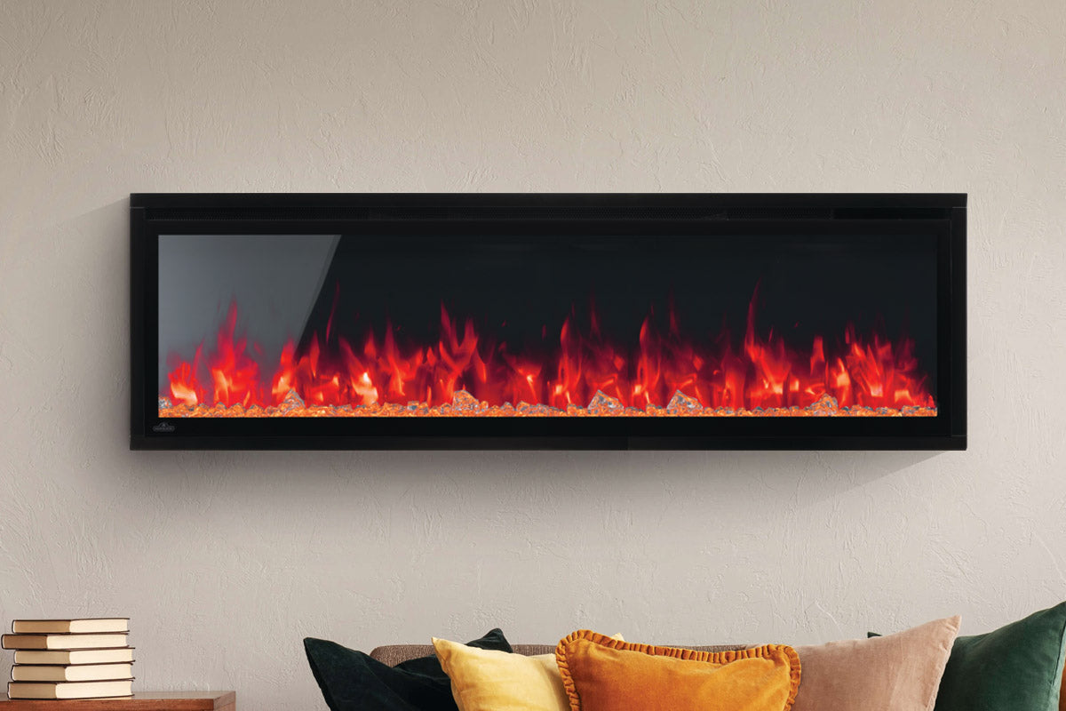 Open Box Napoleon Entice 50'' Wall Mount / Recessed Linear Electric Fireplace