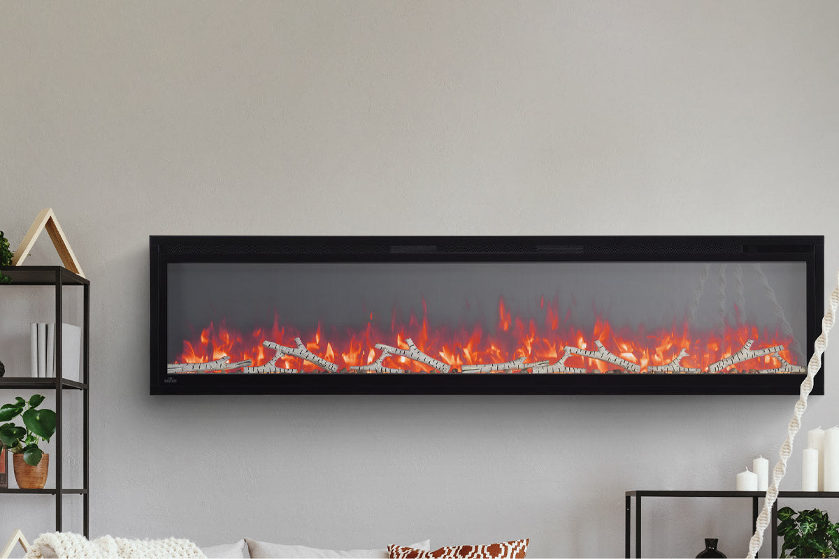 Napoleon Entice 60'' Wall Mount / Recessed Linear Electric Fireplace