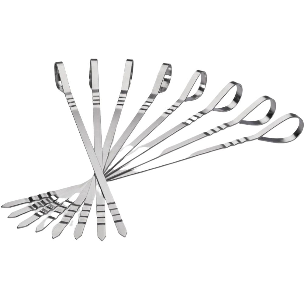 Napoleon 70015 Stainless Steel MultiFunctional Skewers, 8 Pack