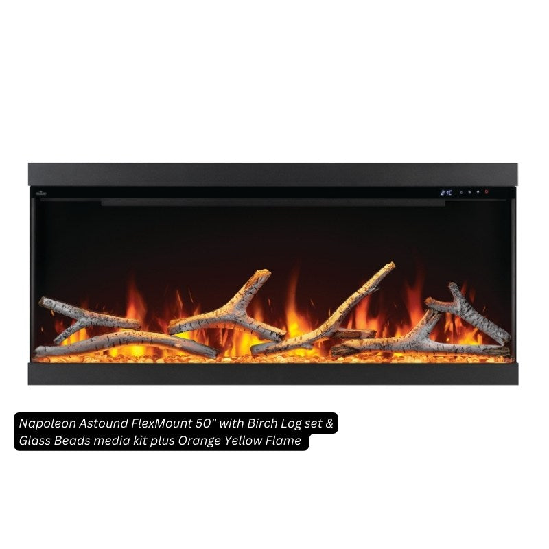 Napoleon Birch Log Kit for Electric Fireplaces