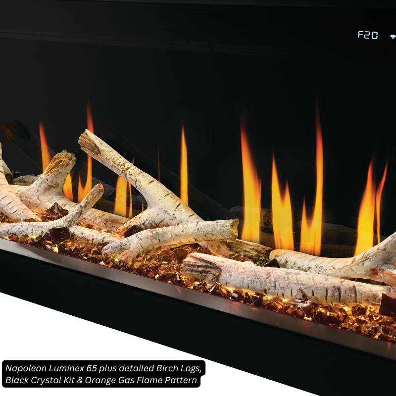 Napoleon Birch Log Kit for Electric Fireplaces