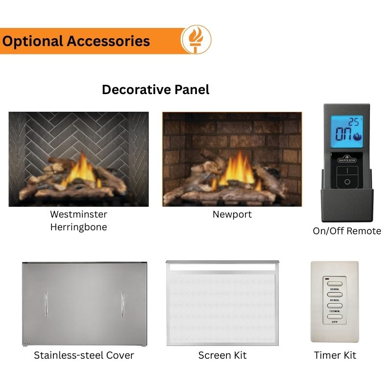 Napoleon Riverside 36-Inch Outdoor Gas Fireplace - RSS36NE