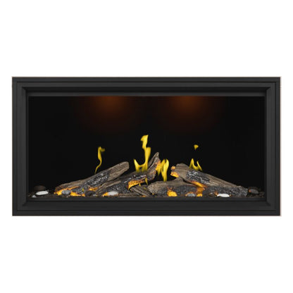 Napoleon Tall Vector with Luminous Logs 50" Direct Vent Linear Gas Fireplace