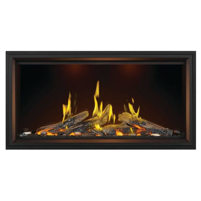 Napoleon Tall Vector with Luminous Logs 50" Direct Vent Linear Gas Fireplace