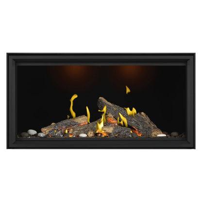 Napoleon Tall Vector with Luminous Logs 50" Direct Vent Linear Gas Fireplace