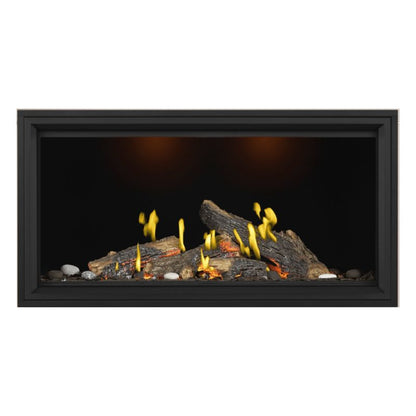 Napoleon Tall Vector with Luminous Logs 50" Direct Vent Linear Gas Fireplace