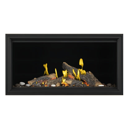 Napoleon Tall Vector with Luminous Logs 50" Direct Vent Linear Gas Fireplace