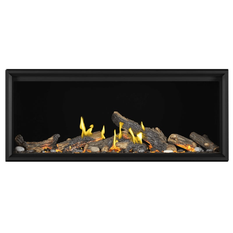 Napoleon Tall Vector with Luminous Logs 62" Direct Vent Linear Gas Fireplace