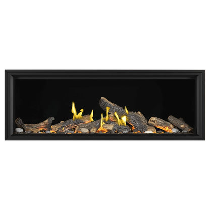 Napoleon Tall Vector with Luminous Logs 74" Direct Vent Linear Gas Fireplace
