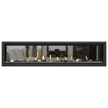 Napoleon Vector 74" See Thru Linear Direct Vent Gas Fireplace | LV74N2