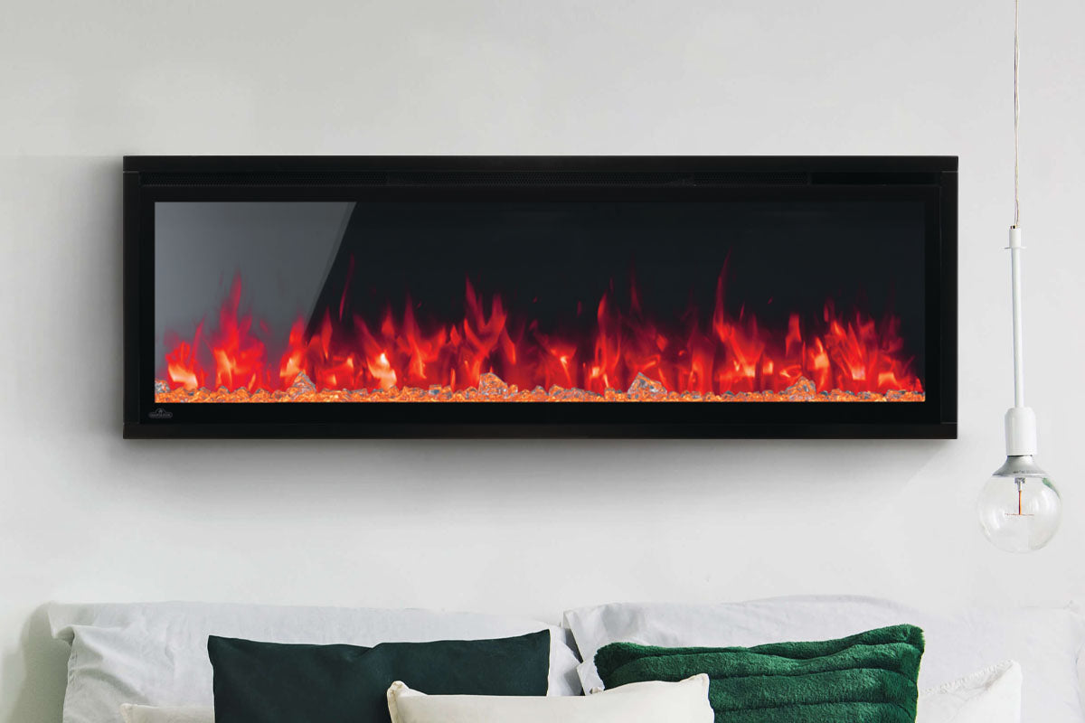 Open Box Napoleon Entice 50'' Wall Mount / Recessed Linear Electric Fireplace