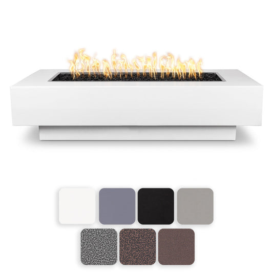 TOP Fires by The Outdoor Plus Coronado 60x28-Inch Linear Powder Coated Steel Gas Fire Pit